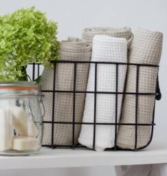 Natural Linen Waffle Bath Sheet, Linen Towel, Large Sauna Softened Hand Organic Towel