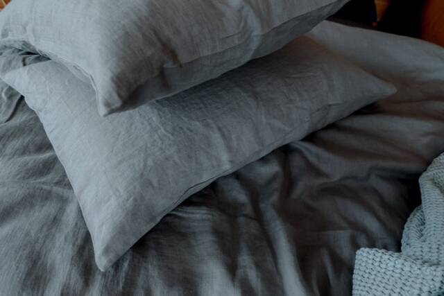 Dove Gray Linen Pillow Case - image 1