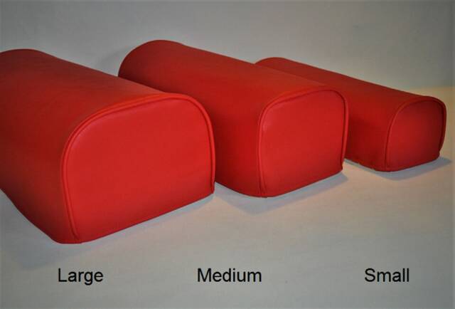 Red Pair Faux Leather Classic Style Antimacassar Sofa Chair Arm Cap Protectors - image 1