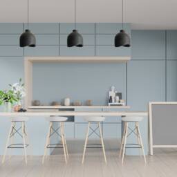 Chandelier Lighting Dining Room, Wooden Pendant Light, Semi Flush Mount Ceiling Yakisugi Oak Lamp - thumbnail 2