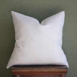 Mint Navy Floral Pillow Cover, Flower Linen Pillow, Double Sided Accent Sofa Decorative 16x16, 18x18, 20x20 - thumbnail 2