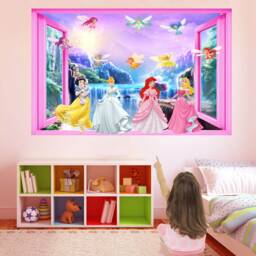 Princess Fairytale Wall Decal Sticker Mural Poster Print Art Kids Girls Bedroom Decor Gs15 - thumbnail 3