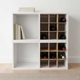 Grid Wine Rack Insert For Ikea Eket, 9-Bottle Storage - thumbnail 4