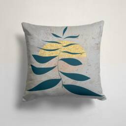 Abstract Cushion Cover - Tea Party Pillow Case- Garden Cushion Cover-Gift For Her Handmade Material/Sofa Decor Pillow - thumbnail 2
