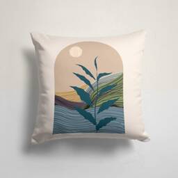 Abstract Cushion Cover - Tea Party Pillow Case- Garden Cushion Cover-Gift For Her Handmade Material/Sofa Decor Pillow - thumbnail 3