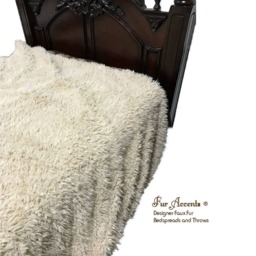 Faux Fur Throw Blanket - Reversible Sherpa Fleece Lining - thumbnail 4