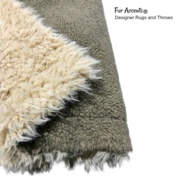 Faux Fur Throw Blanket - Reversible Sherpa Fleece Lining - thumbnail 2