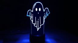 Halloween Night Light - Ghost Gift Personalised Led Lamp Reusable