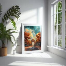 New Delhi Travel Print - India, Poster, Home Decor, Gift Or Canvas - thumbnail 2
