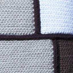 Crochet Throw Pillow Tan/Brown/White Bricks, Decorative Accent Pillow, 16 X - thumbnail 4
