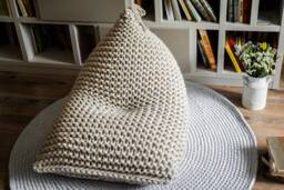 Kids Bean Bag Chair For Living Room, Accent Reading Chair, Housewarming Gift, Birthday Unfilled