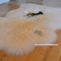 Genuine Sheepskin Rug 100% Natural Color Soft Long Wool 90cm - thumbnail 2