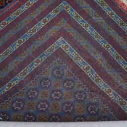 7x10 Navy Blue Bukhara Rug Afghan Hand Knotted Veg Dyes Wool Area Rug, Turkmen Tribal For Living Room, Bedroom Carpet, Oriental - thumbnail 4