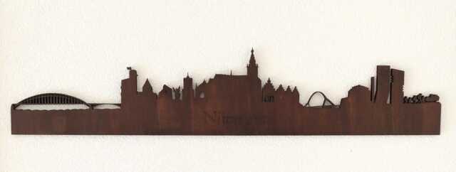 3D Laser Cut Wooden Skyline Nijmegen - Wood Wall Decoration For Home Or Office Gift Idea - image 1