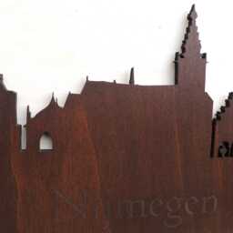 3D Laser Cut Wooden Skyline Nijmegen - Wood Wall Decoration For Home Or Office Gift Idea - thumbnail 3