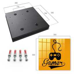 Gamer Art Wall Mounted Key Cabinet, Orange Box For Wall, Typographic Hobby, Gamers & Game Lovers - thumbnail 4