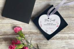 Personalised Teacher Christmas Ornament, Thank You For Helping Me Grow, Nursery Gift, Keepsake - thumbnail 1