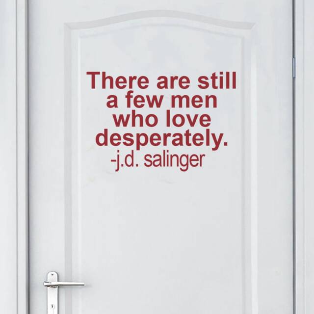J.d. Salinger Quote Vinyl Wall Decal Literary Home Decor - image 1