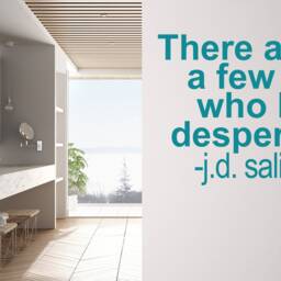 J.d. Salinger Quote Vinyl Wall Decal Literary Home Decor - thumbnail 2