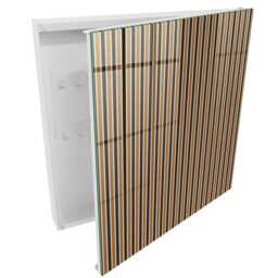 Minimalist Stripes Key Cabinet For Home, Brown Box Backgrounds & Patterns, Lovers Of Modern Design - thumbnail 2