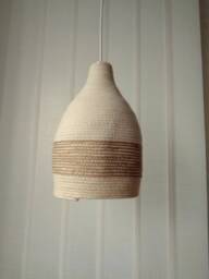 Handmade Cotton Rope Pendant Light, Modern Farmhouse Lighting - thumbnail 3