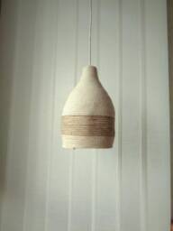 Handmade Cotton Rope Pendant Light, Modern Farmhouse Lighting - thumbnail 2