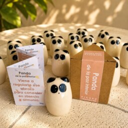 Panda Of Inner Peace - Picuru Ceramic Amulets, Lucky Amulets, Protection Amulet - thumbnail 2