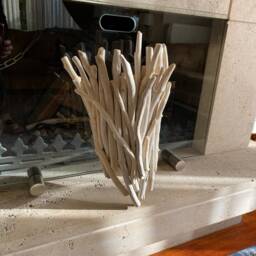 Driftwood Wall Lamp, Coastal Sconce, Organic Light Fixture - thumbnail 4