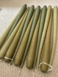 Imperfect Taper Candles 12 Inch, Non-Drip Dinner Candles, Random Color Mix, Seconds - thumbnail 1