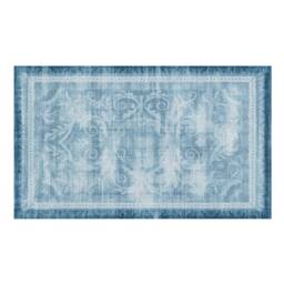 Faded Blue Persian Style Indoor & Outdoor Doormat - Long Lasting Welcome Door Mat Easy To Clean Anti-Slip No Shed Front 70x40cm - thumbnail 2