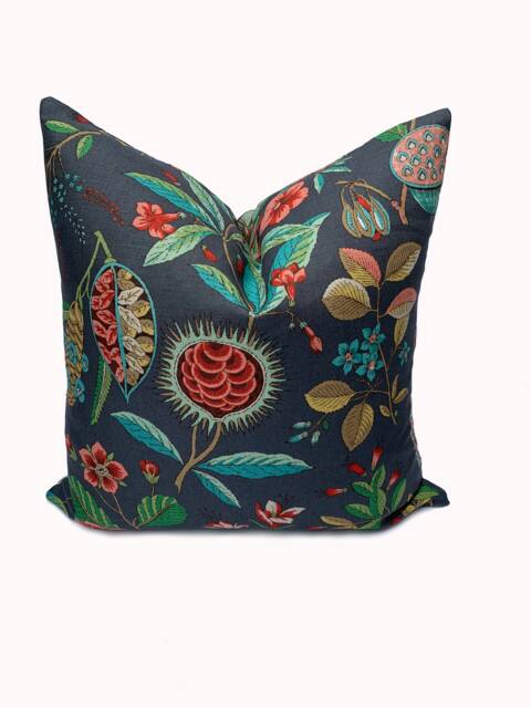 Schumacher Roco Redonda Carbon & Multi Double Sided Cushion Covers Pillow - image 1