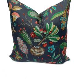 Schumacher Roco Redonda Carbon & Multi Double Sided Cushion Covers Pillow - thumbnail 2