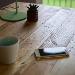Reclaimed Wood Desk With Hairpin Legs Rustic Industrial Table - thumbnail 2