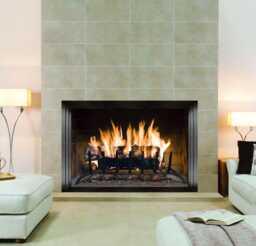 Fireplace Wall Decal Peel & Stick Mural - Self-Adhesive Vinyl - thumbnail 1