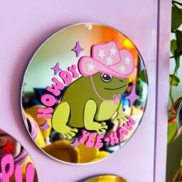 Cowboy Frog Disco Mini Mirror - thumbnail 2