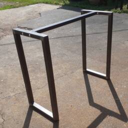 Metal Table Frame Retro Industrial Steel Desk Bar Breakfast Island Bolted Support - thumbnail 3
