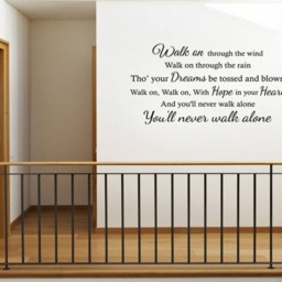 Liverpool Football Song Lyrics Wall Art Sticker You'll Never Walk Alone - thumbnail 3