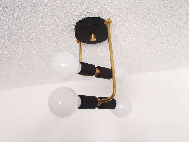 Modern Flush Mount - Parallel Stepped Ceiling Light Contemporary Bedroom Farmhouse Kitchen Lighting Hallway Ul Listed - image 1