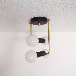 Modern Flush Mount - Parallel Stepped Ceiling Light Contemporary Bedroom Farmhouse Kitchen Lighting Hallway Ul Listed - thumbnail 3