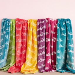 Custom Name Blanket Personalized Blanket For Your Daughter Minky/Sherpa Baby For Birthdays Gifts Mother Day - thumbnail 2