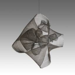 steel Wire Mesh Nested Sculpture, Table Top Art, Commission - thumbnail 3