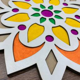 Digital File Only - Diwali Rangoli Layered Pattern For Use With Coloured Sand - thumbnail 2