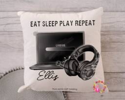 Personalised Limited Edition Gamer Cushion, Pc Gamer, Pc, Pillow, Gift, Gaming Birthday Gift - thumbnail 1