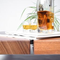 Low Square Coffee Table in Solid Iroko Wood - thumbnail 3