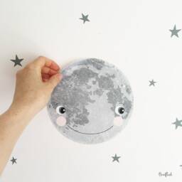 Wall Sticker - Small Moon With Stars - thumbnail 2