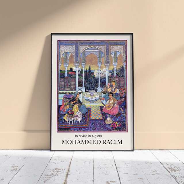 Mohammed Racim Art Print Algerian Artist, Colourful Wall - image 1