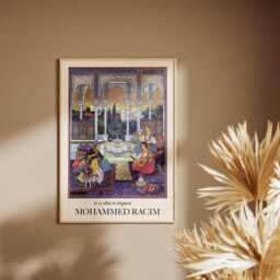 Mohammed Racim Art Print Algerian Artist, Colourful Wall - thumbnail 2
