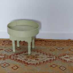 Vintage Berber Moroccan Rug 5.9x3.8 Ft, Handwoven Wool, Earthy Tones - thumbnail 2