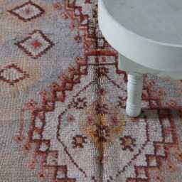 Vintage Berber Moroccan Rug 5.9x3.8 Ft, Handwoven Wool, Earthy Tones - thumbnail 3