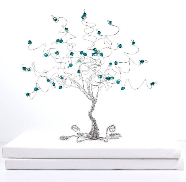 Business Card Holder Tree Custom Sculpture in Any Color Combination - image 1